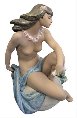 LLADRO PORCELAIN HAWAIIAN GIRL