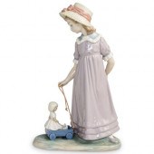 LLADRO "PULLING DOLLS CARRIAGE
