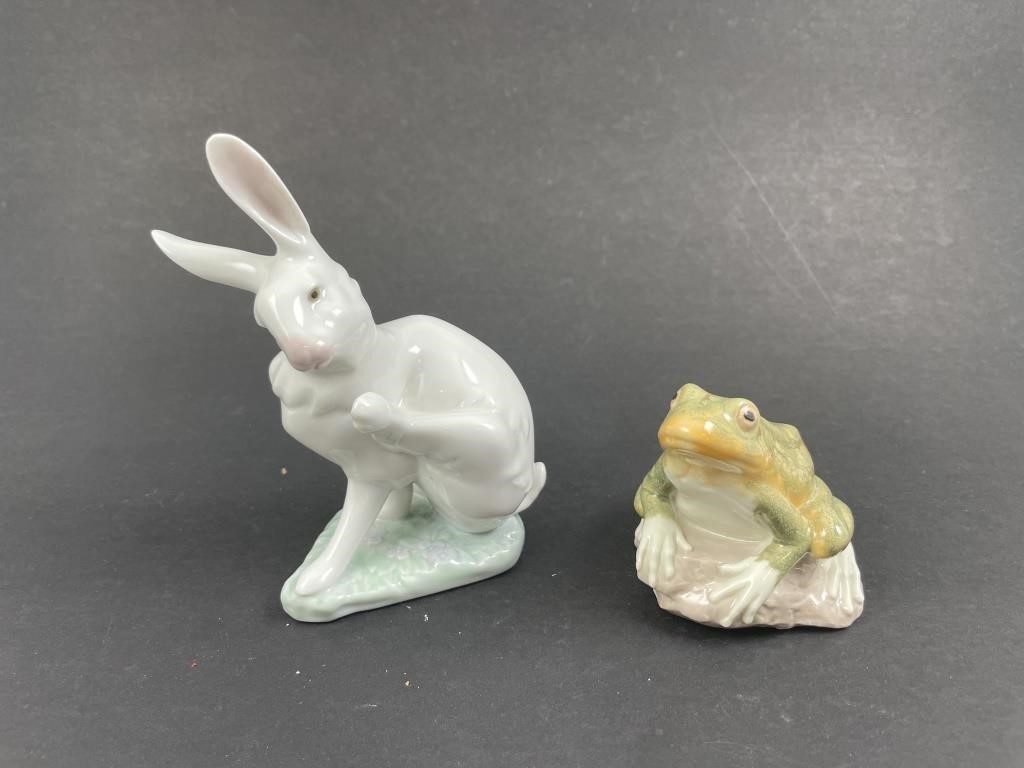LLADRO RABBIT 5887 AND FROG