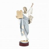 LLADRO SPAIN "MOSES" GLAZED PO