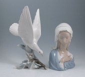 LLADRO TURTLE DOVE AND MADONNA