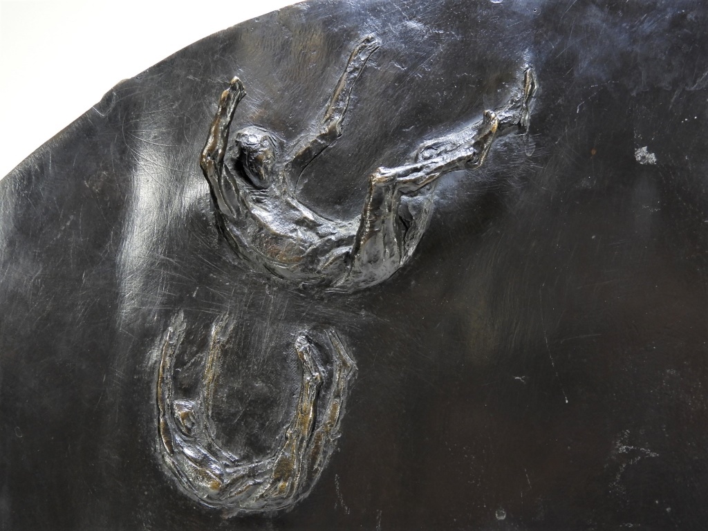 LLOYD LILLIE FALLING MAN BRONZE