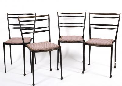 Lloyd Loom, a set of four chairs,