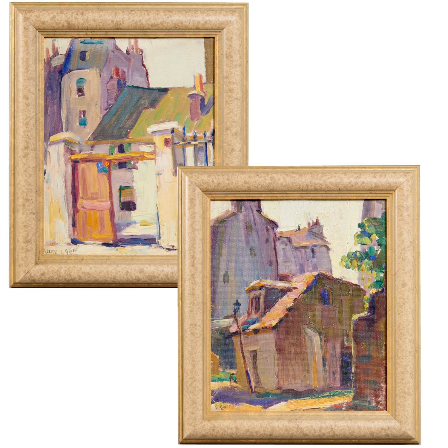 LLOYD LOZES GOFF, (2) OIL ON