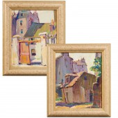 LLOYD LOZES GOFF, (2) OIL ON B