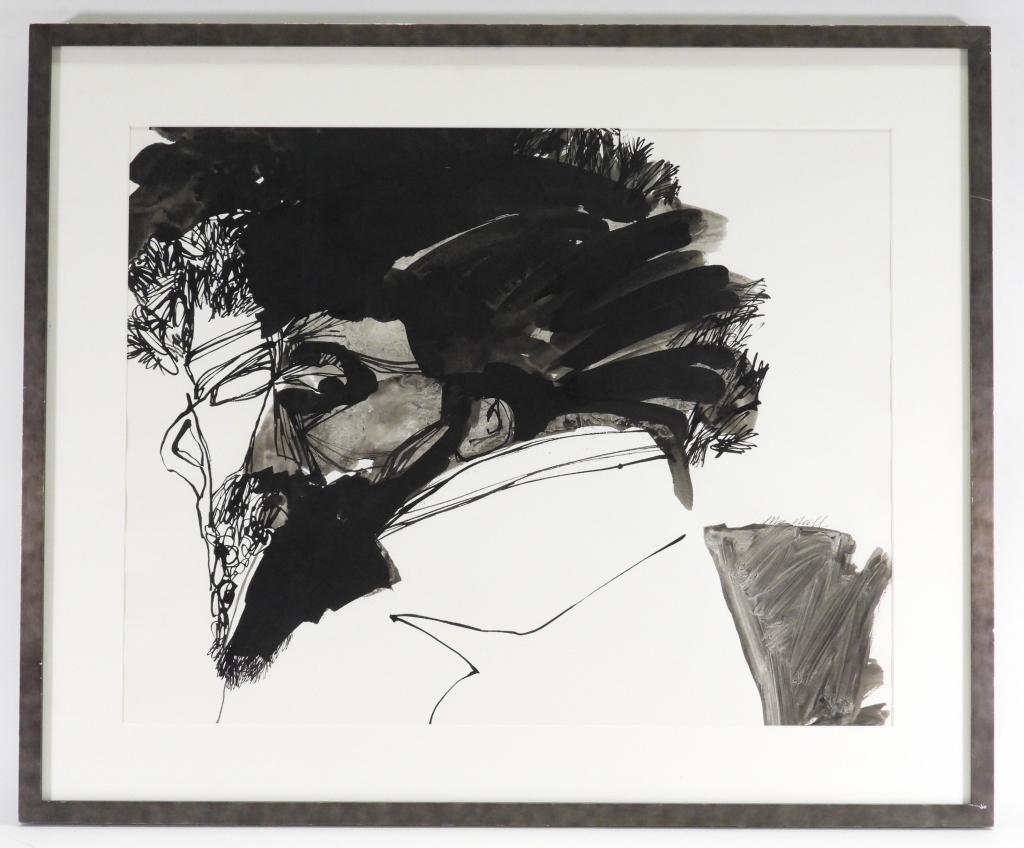 LLOYD MCNEILL ABSTRACT PORTRAIT INK