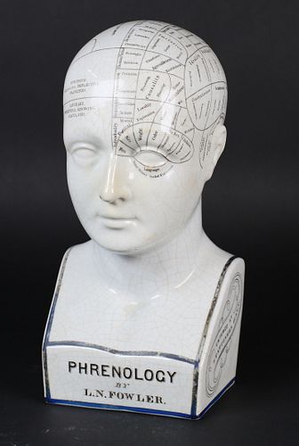 L.N. FOWLER PHRENOLOGY HEAD FLEET
