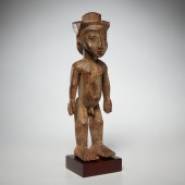 LOBI DOUBLE-FACED CARVED FIGUR