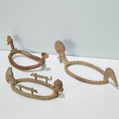 LOBI/GAN PEOPLES, (3) BRONZE A