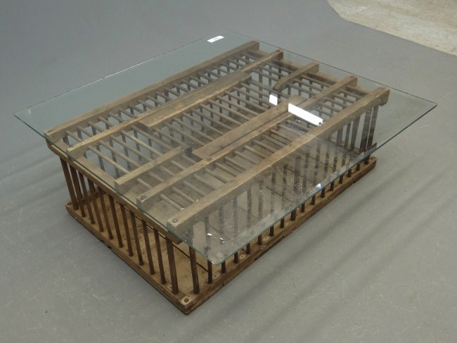 Lobster trap coffee table.