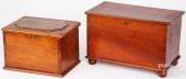 LOCK BOX AND MINIATURE CHEST<b