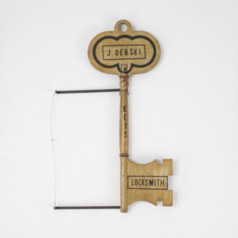 LOCKSMITH TRADE SIGNA hanging
