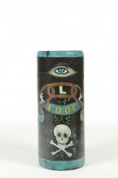 LODGE-DECORATED SEWER PIPE.  P
