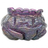 LOETZ AMETHYST THREADED GLASS