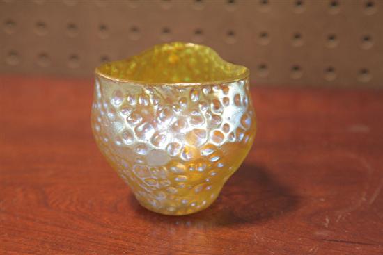 LOETZ ART GLASS BOWL. Gold