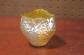 LOETZ ART GLASS BOWL. Gold iri