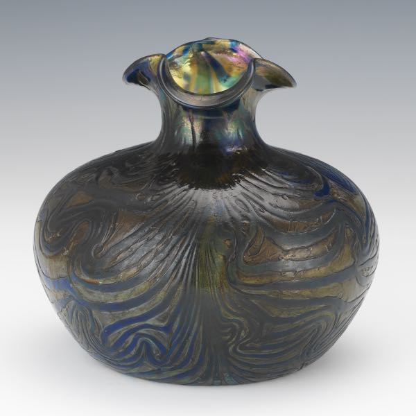 LOETZ ART GLASS SWIRLS DESIGN