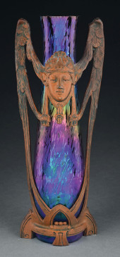 LOETZ ART NOUVEAU GLASS VASE W