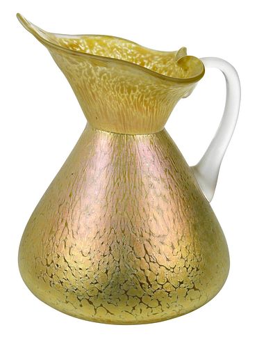 LOETZ ATTRIBUTED ART GLASS JUGearly