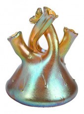LOETZ ATTRIBUTED IRIDESCENT "A