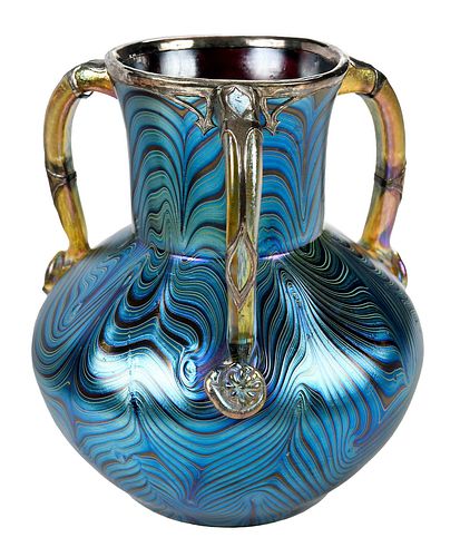 LOETZ ATTRIBUTED SILVER OVERLAY ART