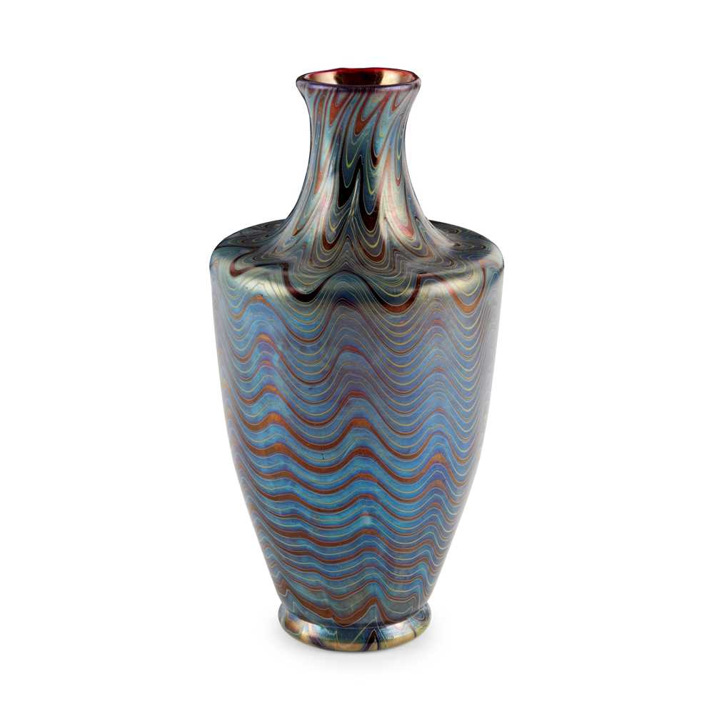 LOETZ, AUSTRIA SHOULDERED VASE,