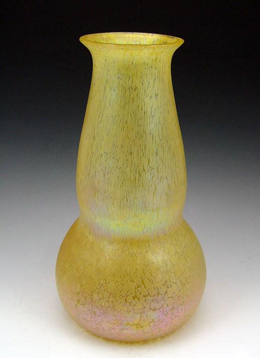 LOETZ BOHEMIAN ART GLASS VASE: 13''