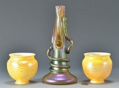 LOETZ GLASS SNAKE VASE & DURAN