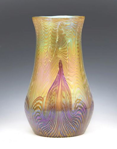 LOETZ IRIDESCENT ART GLASS VASE