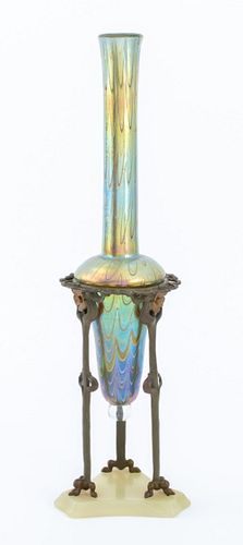 LOETZ IRIDESCENT GLASS, BRONZE,