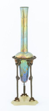 LOETZ IRIDESCENT GLASS, BRONZE