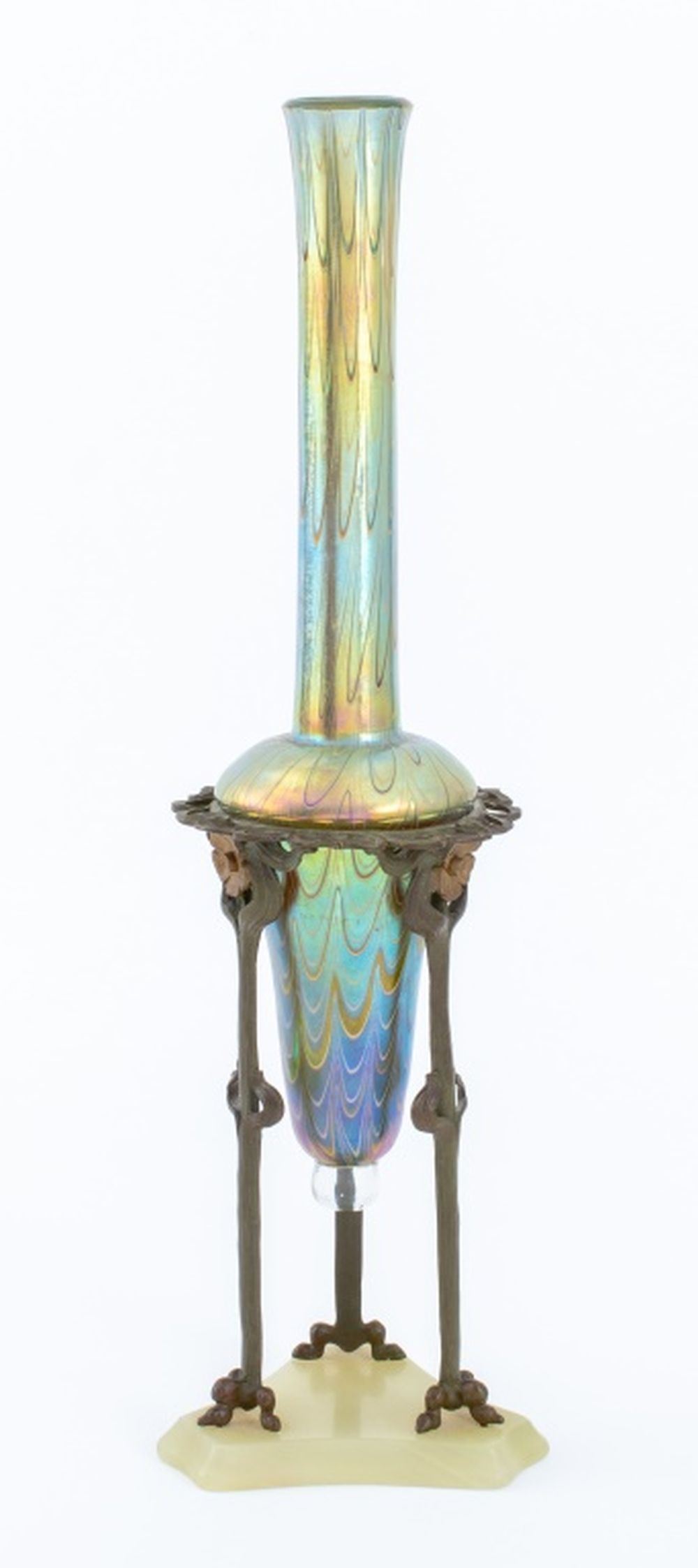 LOETZ IRIDESCENT GLASS, BRONZE,