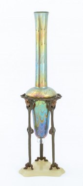 LOETZ IRIDESCENT GLASS, BRONZE