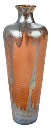 LOETZ IRIDESCENT GLASS VASEear