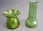 LOETZ IRIDESCENT GREEN GLASS V