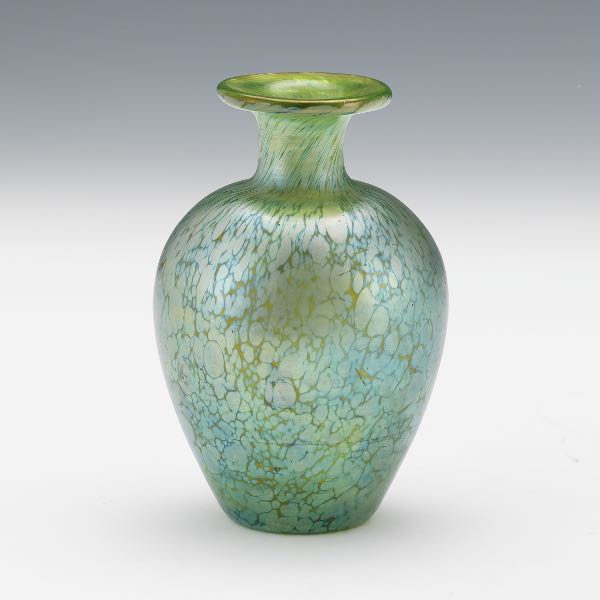 LOETZ OIL SPOT VASE 4 ¾" x 3" 