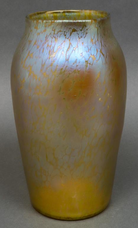 LOETZ PAPILLION GOLD ART GLASS VASE