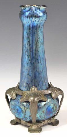 LOETZ PEWTER-MOUNTED PAPILLON ART