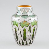 Loetz Silver Overlaid 'Titania
