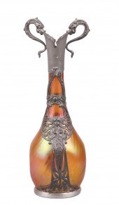 Loetz style Art Nouveau glass