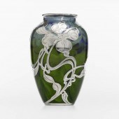 Loetz. Titania vase with overl