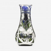 Loetz. Titania vase with overl