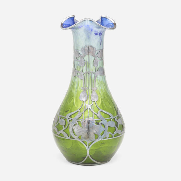 Loetz. Titania vase with overlay