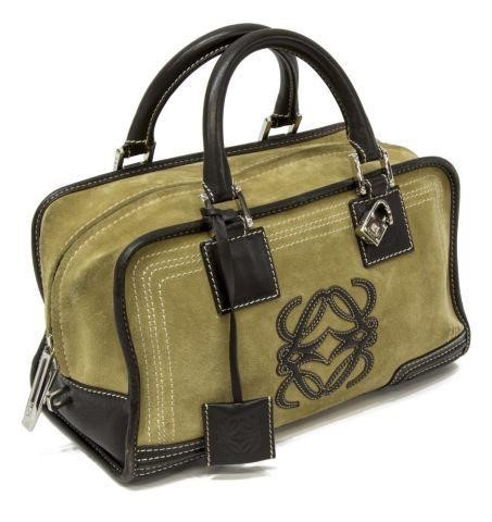 LOEWE 'AMAZONA' TAN SUEDE