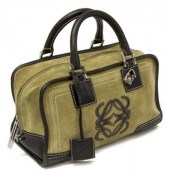 LOEWE 'AMAZONA' TAN SUEDE HAND