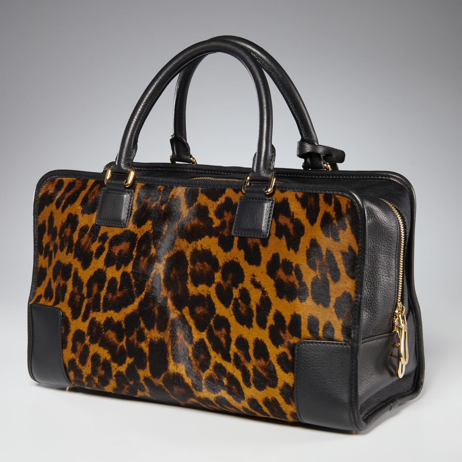 LOEWE CALFSKIN PONY HAIR LEOPARD