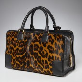LOEWE CALFSKIN PONY HAIR LEOPA
