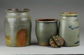 LOF OT THREE STONEWARE JUGS Ty