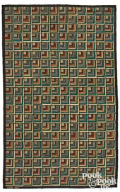 LOG CABIN HOOKED RUG<br>Log Ca