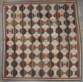 'LOG CABIN' PATTERN PATCHED QU